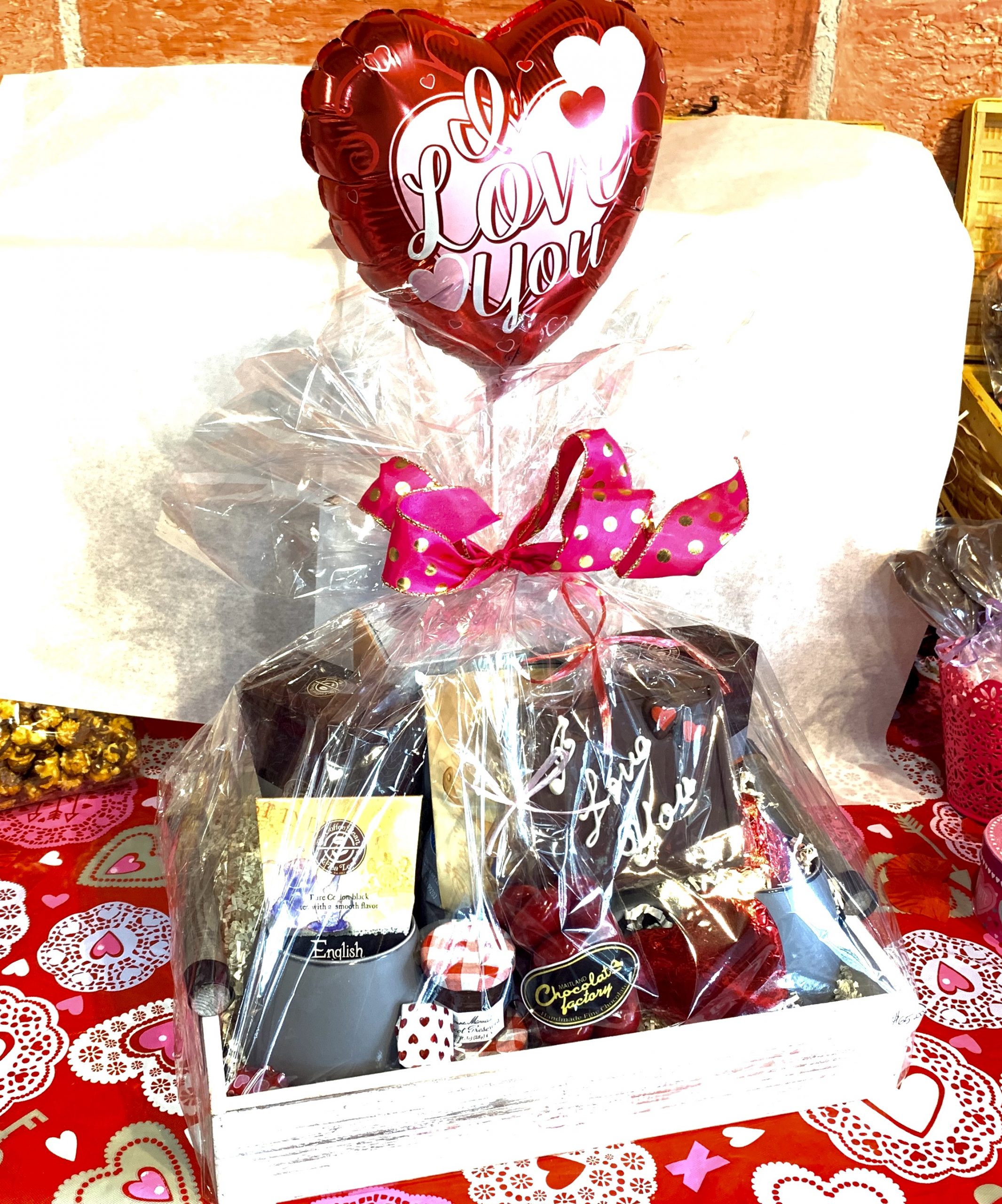 Valentines Gift Delivery: Chocolate Valentine Gift Basket